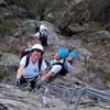 Cristina sulla ferrata degli Artisti
